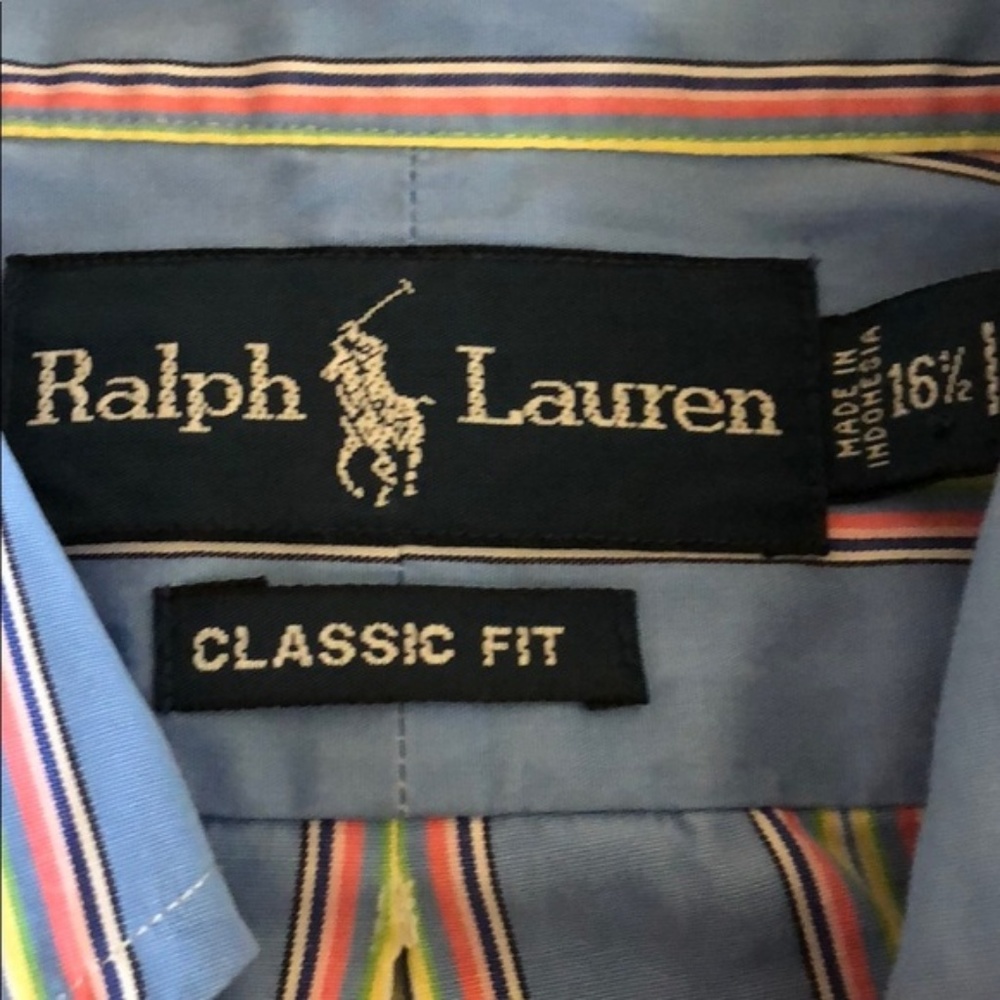 Ralph Lauren Polo Button Down Striped Men’s Classi - Picture 5 of 6